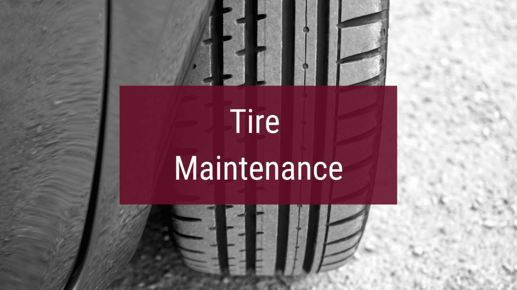 Car tire maintenance and protection.