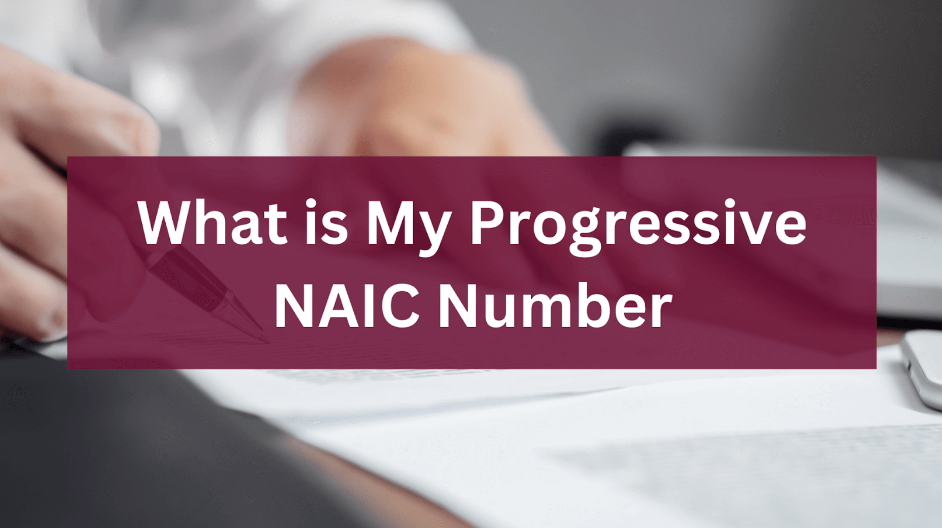 What Is My Progressive NAIC Number? - Strickler Insurance Agency Inc